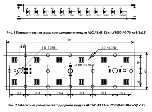ALC145.43.12-0-LY5050-40-70-10-15-S (1x12) Додэка-Свет