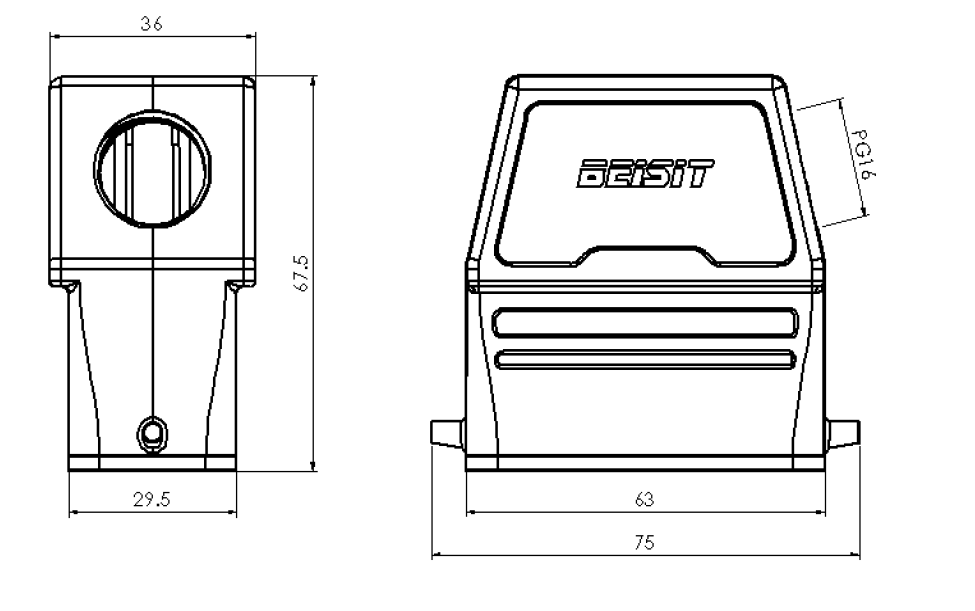 H10A-SO-2P-PG16 Beisit Electric
