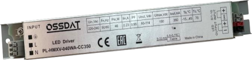 PL-HMXV-040WA-CC350 NingBo Ossdat Electrical Co., Ltd.