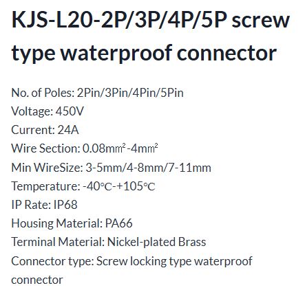 KJS-L20-3P SíGo Electronics Co., Ltd