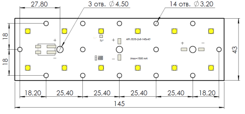 ALC145.43.12-0-TGB-C7RC2-10-10-S (1x12) Додэка-Свет