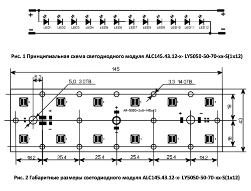 ALC145.43.12-0-LY5050-50-70-10-15-S (1x12) Додэка-Свет