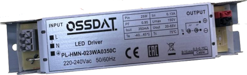 PL-HMN-023WA0350C NingBo Ossdat Electrical Co., Ltd.