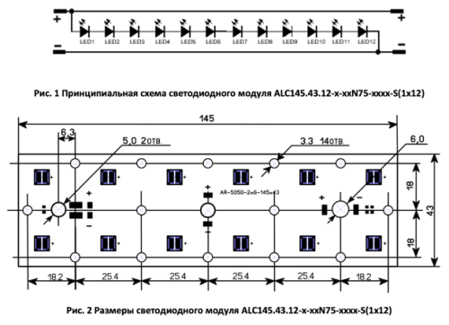 ALC145.43.12-0-40N75-U2S5P-V1-10-15-S (1x12) Додэка-Свет